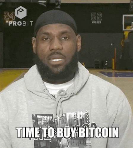 Hoodie Man Saying Time To Buy Bitcoin GIF