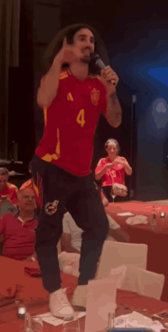 A Man Wearing A Jersey With The Number 4 On It GIF