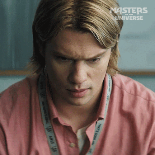 A Man Wearing A Lanyard That Says That 'S Good On It GIF