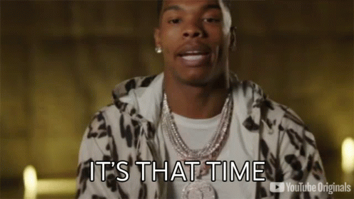 A Man Wearing A Leopard Print Jacket And A Necklace Says It 'S That Time . GIF