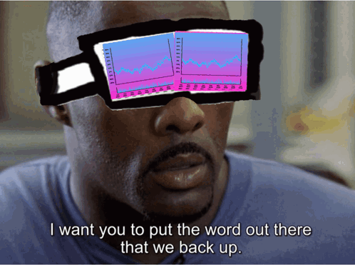 A Man Wearing A Pair Of Glasses Says " I Want You To Put The Word Out There That We Back Up .. " GIF