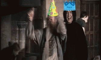 A Man Wearing A Party Hat That Says Prince GIF