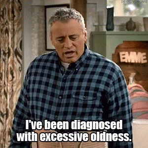 A Man Wearing A Plaid Shirt Says I 'Ve Been Diagnosed With Excessive Oldness GIF