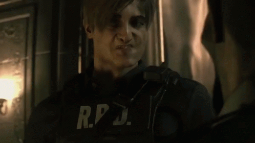 A Man Wearing A R.p.d. Uniform Makes A Funny Face GIF