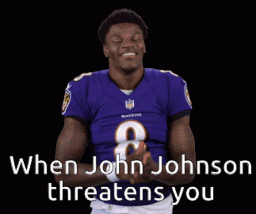A Man Wearing A Ravens Jersey With The Number 8 GIF