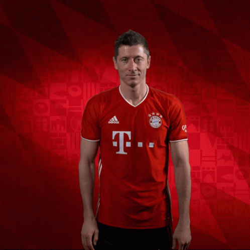 A Man Wearing A Red Adidas T-Mobile Shirt GIF