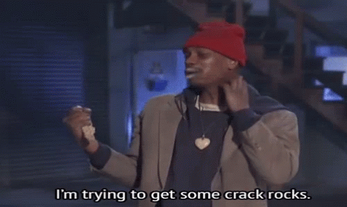 A Man Wearing A Red Beanie And A Jacket Says I 'M Trying To Get Some Crack Rocks GIF