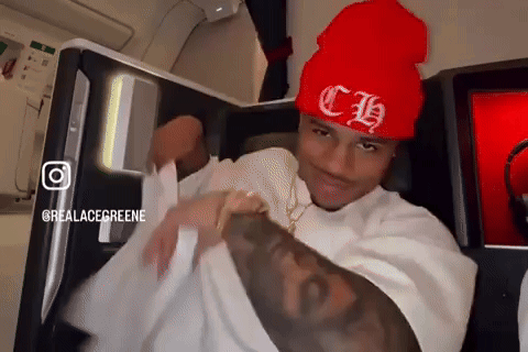 Man Wearing Red Beanie With CH GIF