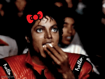 Man In Red Jacket With Hello Kitty On Head GIF