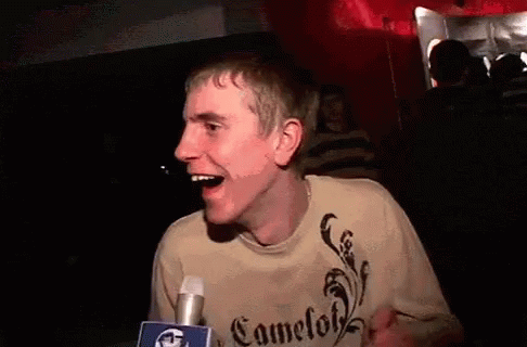 Man Wearing Camelot Shirt GIF