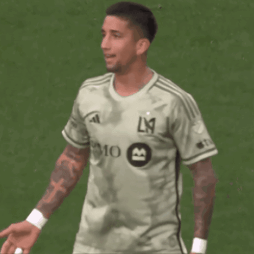 A Man Wearing A Shirt That Says Lm On The Front GIF