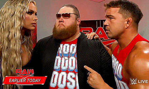 A Man Wearing A Shirt That Says No Duo Dos Is Talking To Two Other Men GIF