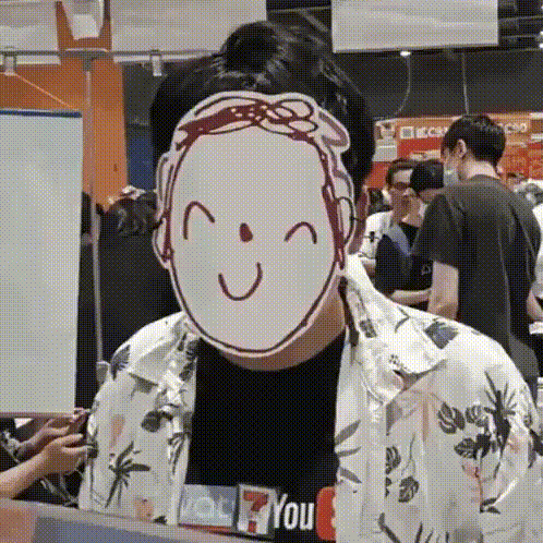 A Man Wearing A Shirt That Says " You " On It GIF
