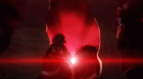 A Man Wearing A Straw Hat Has A Red Ribbon Around His Neck GIF