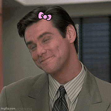 Man In Suit With Pink Bow On Head GIF