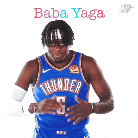 A Man Wearing A Thunder Jersey With The Number 5 GIF