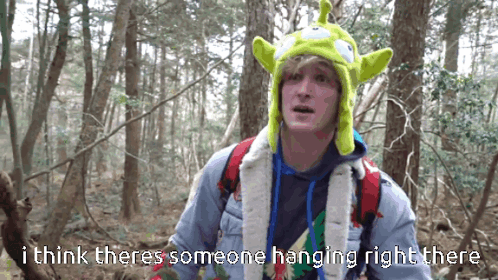 A Man Wearing A Toy Story Hat Says I Think Theres Someone Hanging Right There GIF