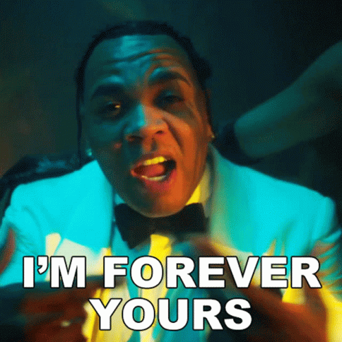 A Man Wearing A Tuxedo And Bow Tie Says I 'M Forever Yours GIF