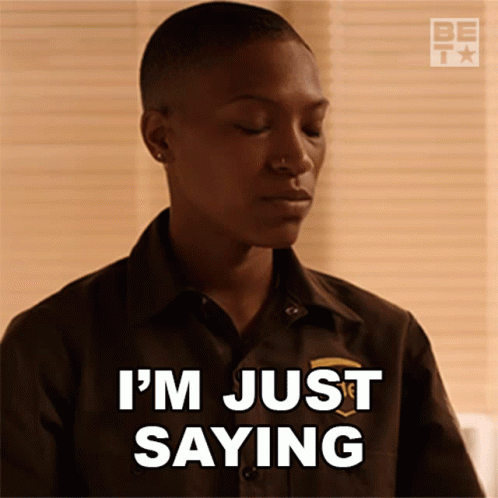 A Man Wearing A Ups Uniform Says I 'M Just Saying GIF