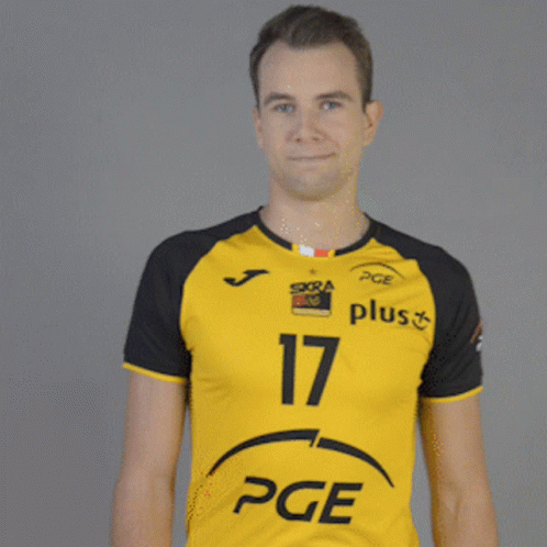A Man Wearing A Yellow And Black Pge Jersey GIF