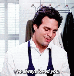 A Man Wearing An Apron Is Saying I 'Ve Always Loved You . GIF