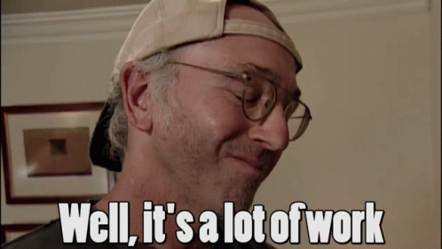 A Man Wearing Glasses And A Baseball Cap Says For Volunteering You Know GIF