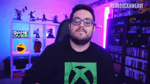 Man Wearing Glasses And Game Over Shirt GIF