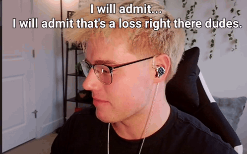 Man Wearing Glasses And Earbuds Saying I Will Admit GIF