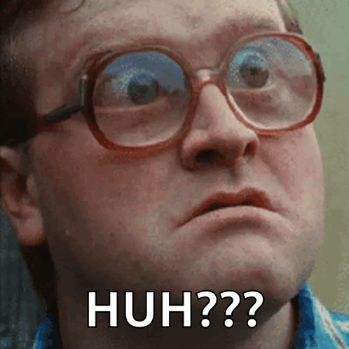 Man With Glasses Surprised Huh GIF