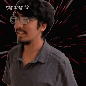 A Man Wearing Glasses Has The Number 19 On His Face GIF