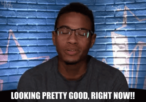 A Man Wearing Glasses Is Looking Pretty Good Right Now GIF