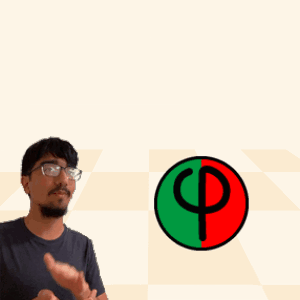 A Man Wearing Glasses Is Standing In Front Of A Sign That Says Fibonacci + Speedy Naccispeedy GIF