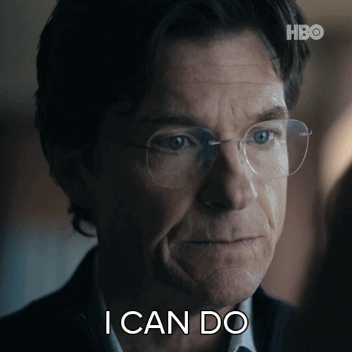 A Man Wearing Glasses Says " I Can Do " In Front Of A Hbo Logo GIF