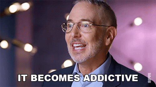 A Man Wearing Glasses Says It Becomes Addictive GIF