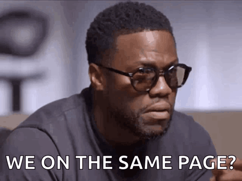 A Man Wearing Glasses Says We On The Same Page GIF