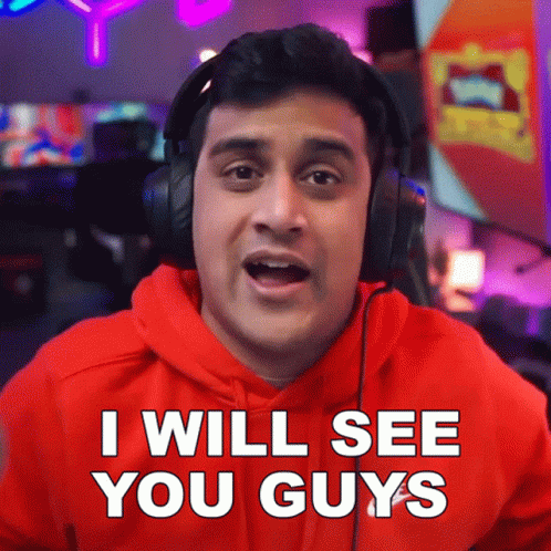 A Man Wearing Headphones Is Saying I Will See You Guys GIF