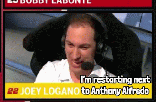 A Man Wearing Headphones Says I 'M Restarting Next GIF