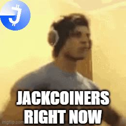 A Man Wearing Headphones With The Words Jackcoiners Right Now Below Him GIF