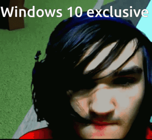 A Man Wearing Headphones With The Words Windows 10 Exclusive Written Above Him GIF