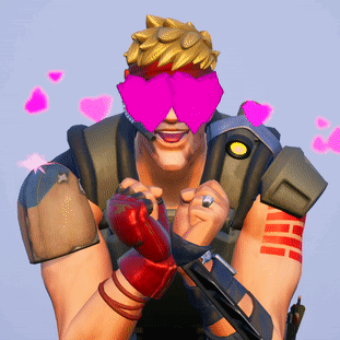 A Man Wearing Pink Glasses With Hearts On Them GIF