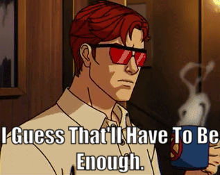 A Man Wearing Red Sunglasses Is Holding A Cup Of Coffee . GIF