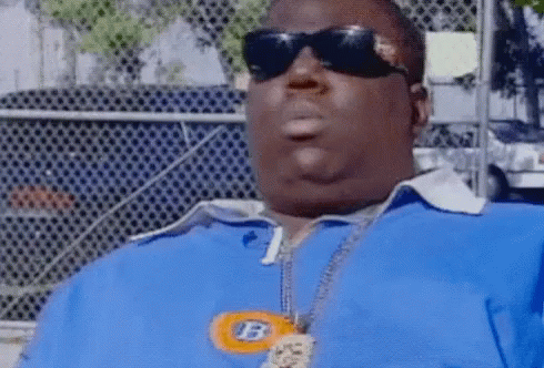 Man Wearing Sunglasses And Blue Shirt With B GIF