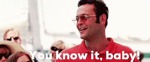 A Man Wearing Sunglasses And A Red Shirt Is Smiling And Says You Know It Baby . GIF