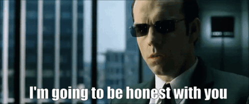 A Man Wearing Sunglasses And A Suit Says I 'M Going To Be Honest With You GIF