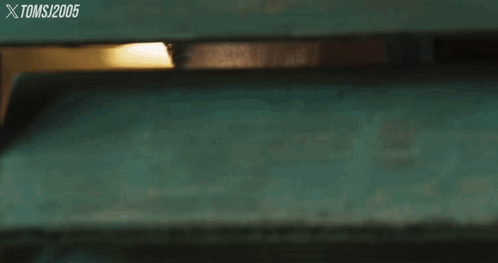 A Man Wearing Sunglasses Looks Through A Green Fence With The Year 2005 On The Bottom Right GIF
