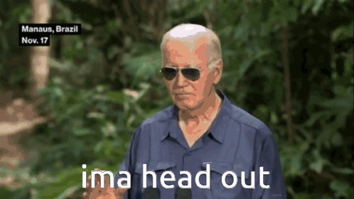 Man Wearing Sunglasses Saying Ima Head Out GIF