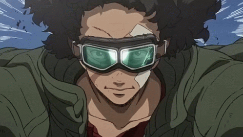 A Man With A Bandage On His Face Is Wearing A Pair Of Goggles GIF