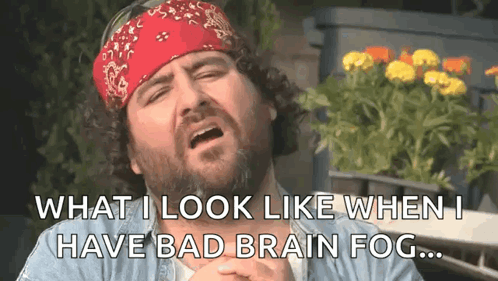 Man With Beard And Bandana Making Funny Face GIF