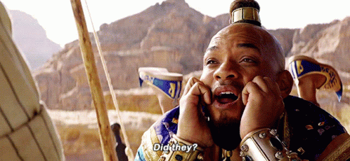 A Man With A Beard And A Crown On His Head Says Did They ? GIF