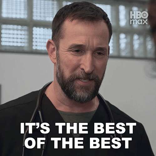 A Man With A Beard And A Stethoscope Around His Neck Says " It 'S The Best Of The Best " GIF